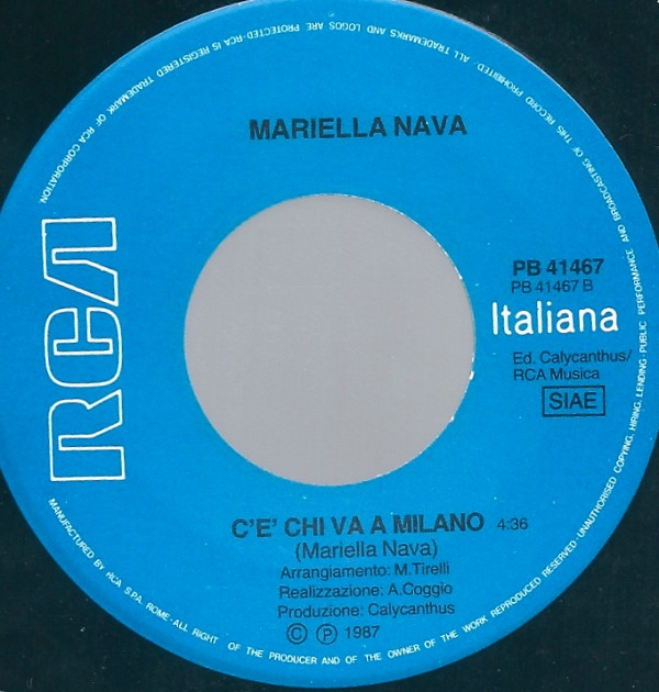 ladda ner album Mariella Nava - Ora Si Può Dormire Cè Chi Va A Milano