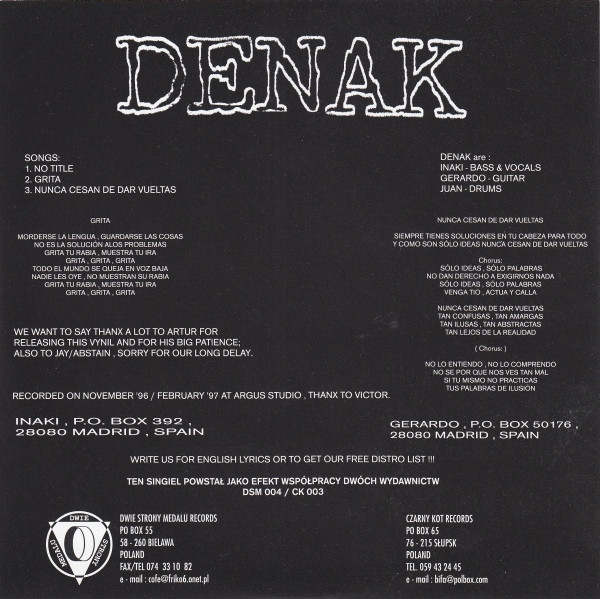 lataa albumi Denak Abstain - Denak Dead Generation