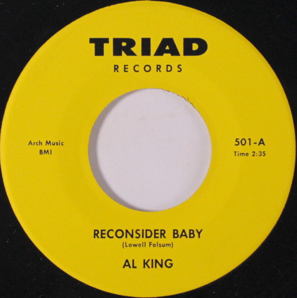 Al King Reconsider Baby / On My Way (Vinyl) Discogs