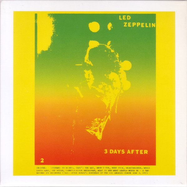 Led Zeppelin - 3 Days After | Releases | Discogs