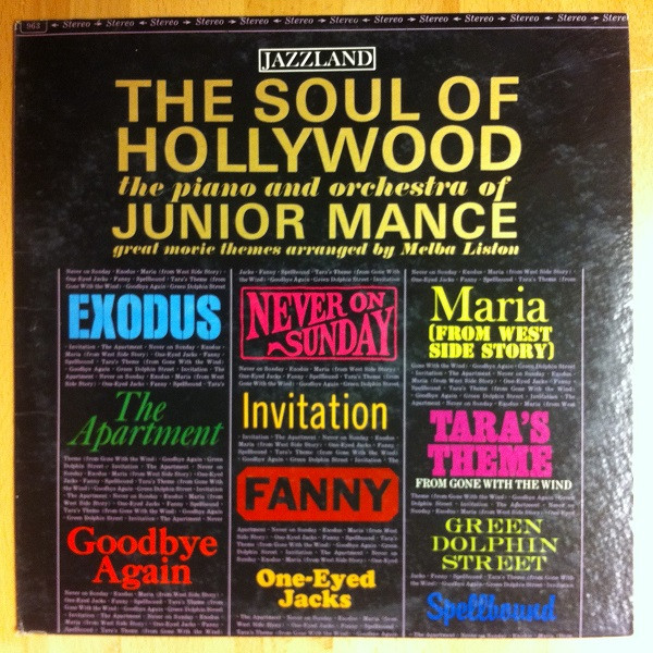 Junior Mance – The Soul Of Hollywood (Vinyl) - Discogs