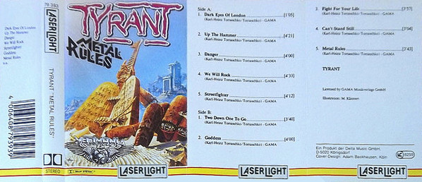 Tyrant – Fight For Your Life (1986, Vinyl) - Discogs