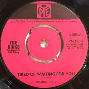 The Kinks - Tired Of Waiting For You album cover