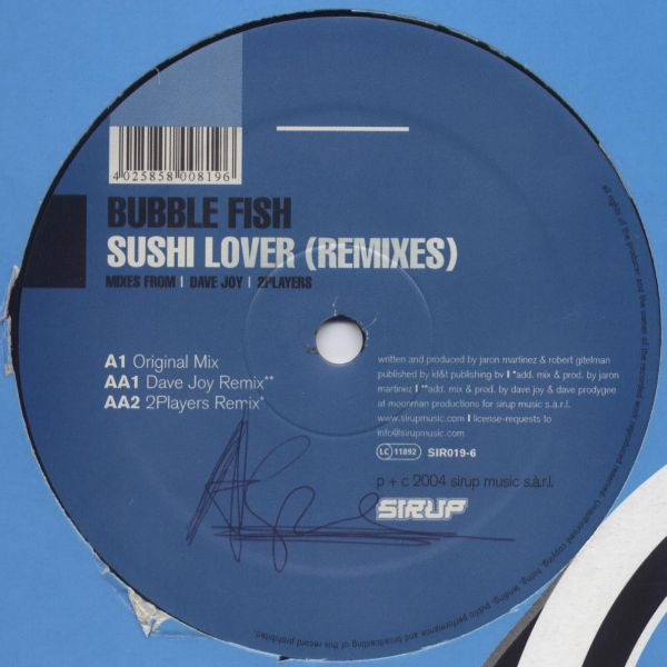 lataa albumi Bubble Fish - Sushi Lover Remixes