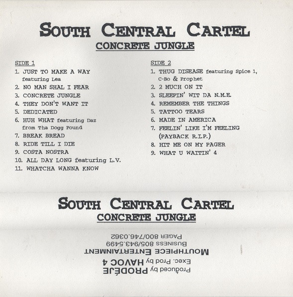 South Central Cartel – Concrete Jungle (Cassette) - Discogs