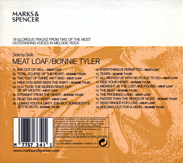 ladda ner album Meat Loaf, Bonnie Tyler - Side By Side
