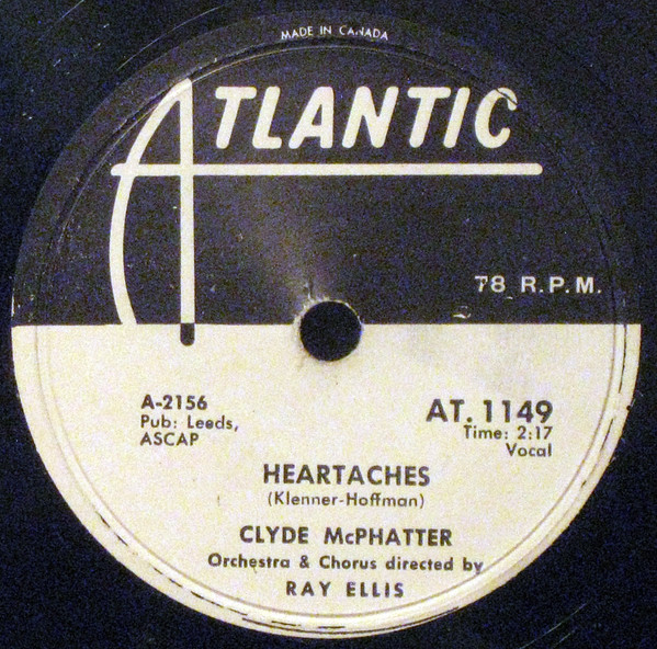 Clyde McPhatter – Long Lonely Nights / Heartaches (1957, Vinyl