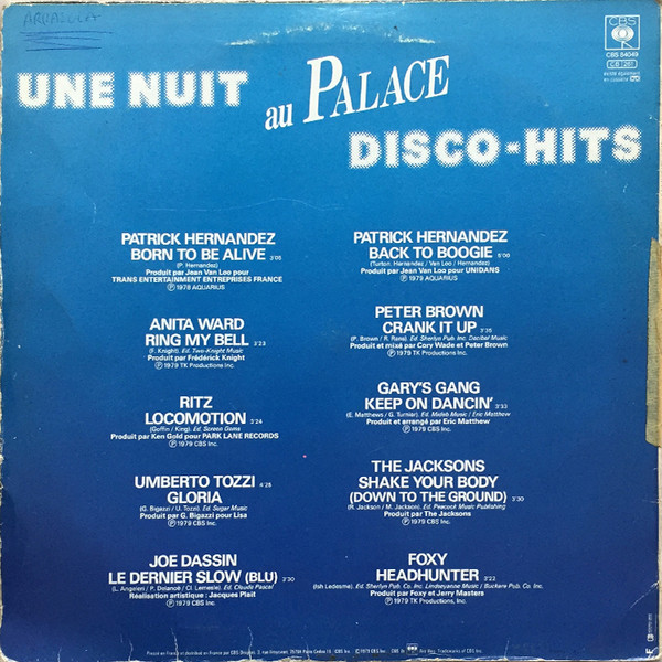 descargar álbum Various - Une Nuit Au Palace