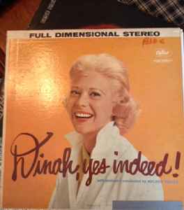 Dinah Shore – Dinah, Yes Indeed! (1959, Vinyl) - Discogs