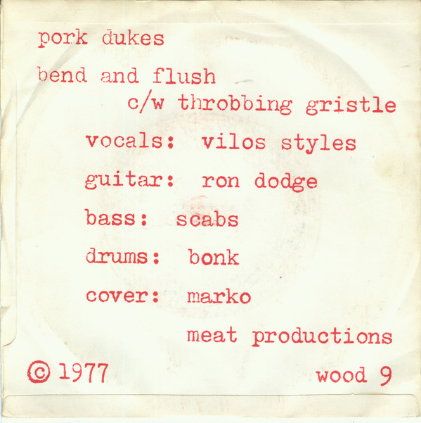 descargar álbum The Pork Dukes - Bend And Flush Throbbing Gristle