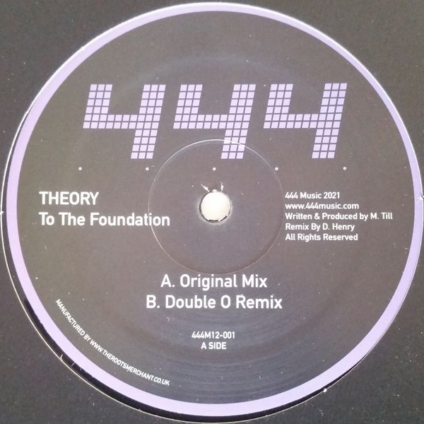 Theory - To The Foundation | 444 Records (444M12-001) - main