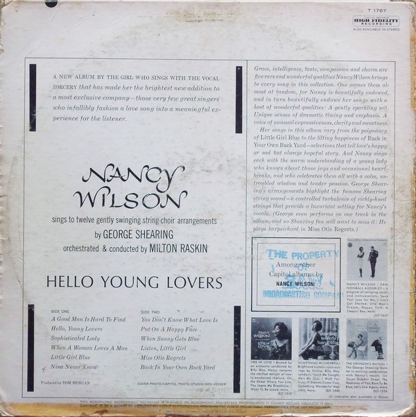 baixar álbum Nancy Wilson - Hello Young Lovers