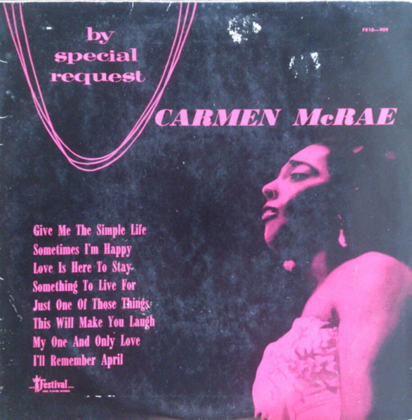 Carmen McRae – By Special Request (1956, Vinyl) - Discogs