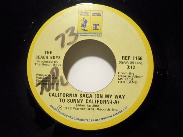 The Beach Boys – California Saga (On My Way To Sunny Californ-i-a) (1973,  Vinyl) - Discogs