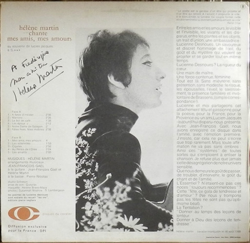 lataa albumi Hélène Martin, Lucienne Desnoues - Hélène Martin Chante Mes Amis Mes Amours