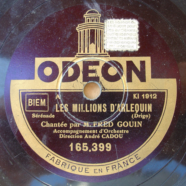 descargar álbum M Fred Gouin - Les Millions DArlequin Sérénade