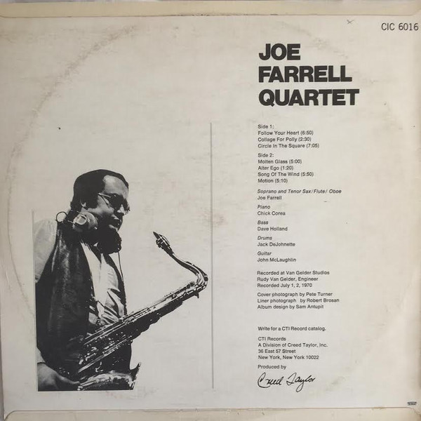télécharger l'album Joe Farrell Quartet - Joe Farrell Quartet