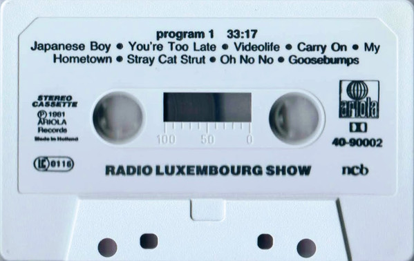 ladda ner album Various - Radio Luxembourg Show Presenterat Av Tony Prince
