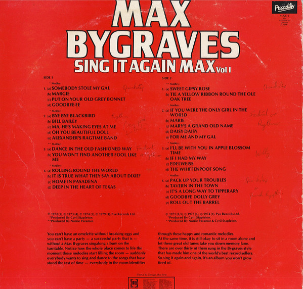 lataa albumi Max Bygraves - Sing It Again Max Vol 1