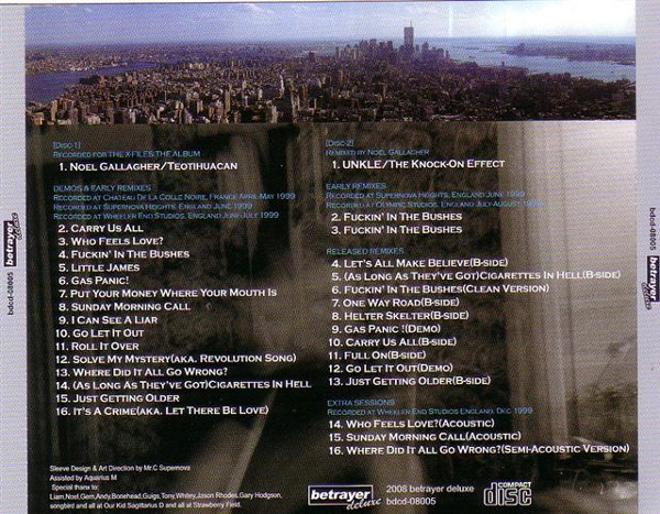 Oasis Standing On The Shoulder Of Giants Sessions 2008 CD