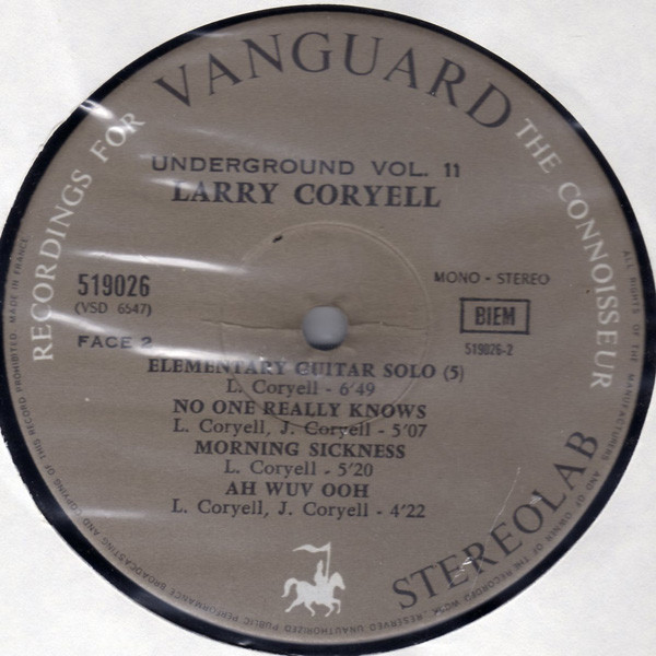 Album herunterladen Larry Coryell - Underground Vol 11