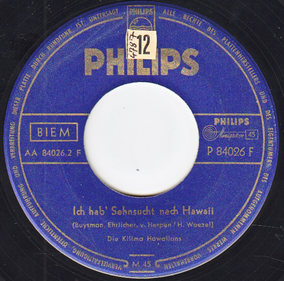 baixar álbum Die Kilima Hawaiians - Alo Ahe Ich Hab Sehnsucht Nach Hawaii