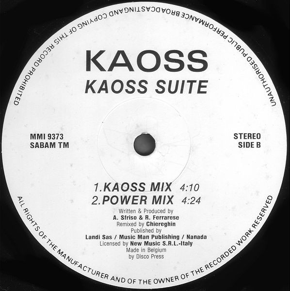 lataa albumi Kaoss - Kaoss Suite