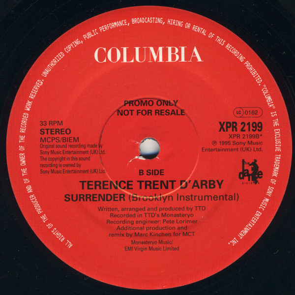 Terence Trent D'Arby - Surrender (MK Mixes) | Columbia (XPR 2199) - 3