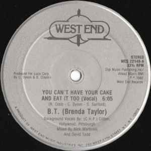 Brenda Taylor - You Can't Have Your Cake And Eat It Too album cover