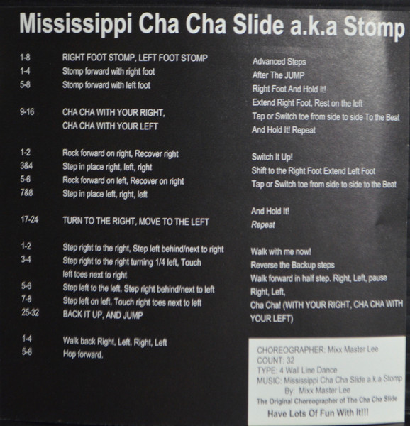 Mixx Master Lee The Mississippi Cha Cha Slide A.K.A. STOMP 2006