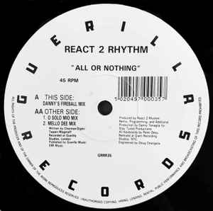 React 2 Rhythm - All Or Nothing album cover