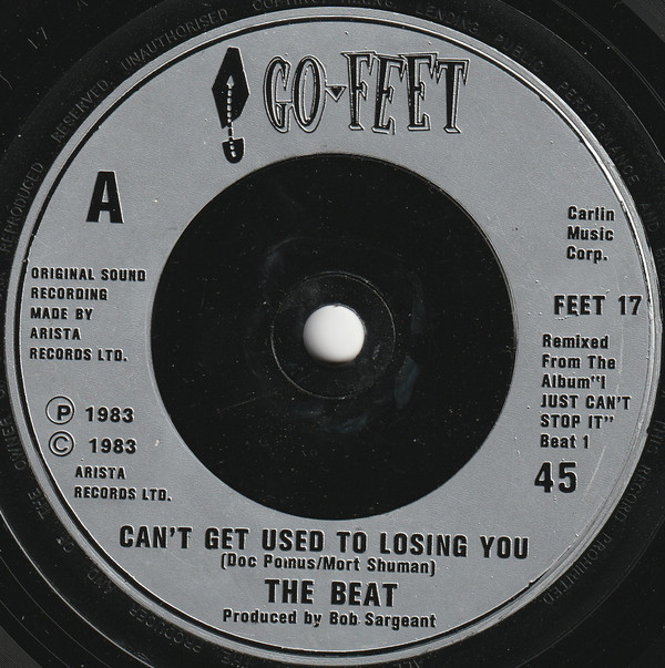 descargar álbum The Beat - Cant Get Used To Losing You