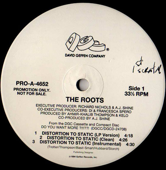 The Roots – Distortion To Static (1994, Vinyl) - Discogs