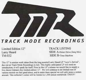 Larry Heard – Direct Drive / Time Machine (2001, Vinyl) - Discogs