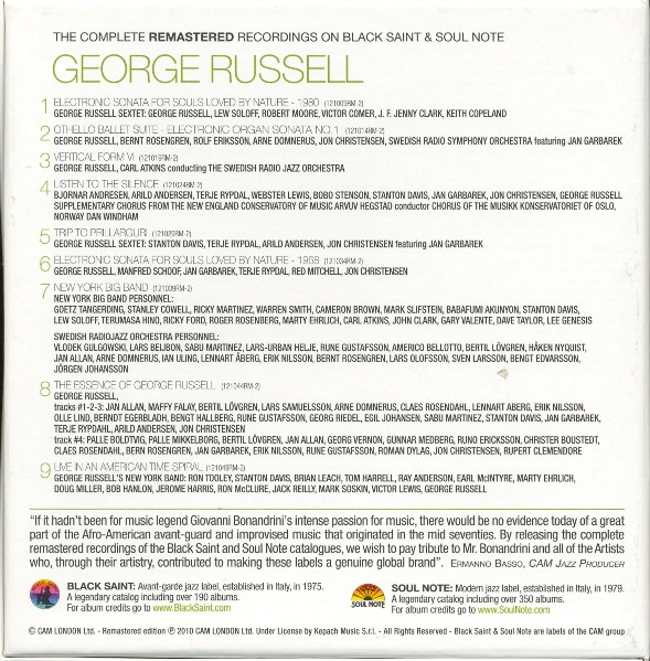 télécharger l'album George Russell - The Complete Remastered Recordings On Black Saint Soul Note