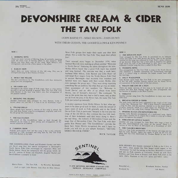 ladda ner album The Taw Folk - Devonshire Cream Cider