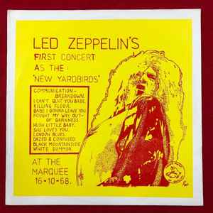 Led Concert As 'The New Yardbirds' The Marquee 16-10-1968 (1983, Vinyl) - Discogs