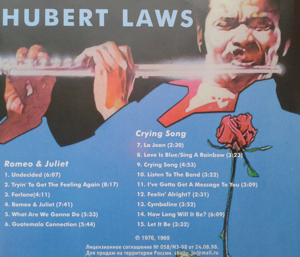 descargar álbum Hubert Laws - Romeo Juliet Crying Song