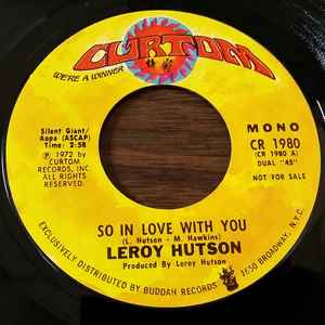 Leroy Hutson - So In Love With You album cover