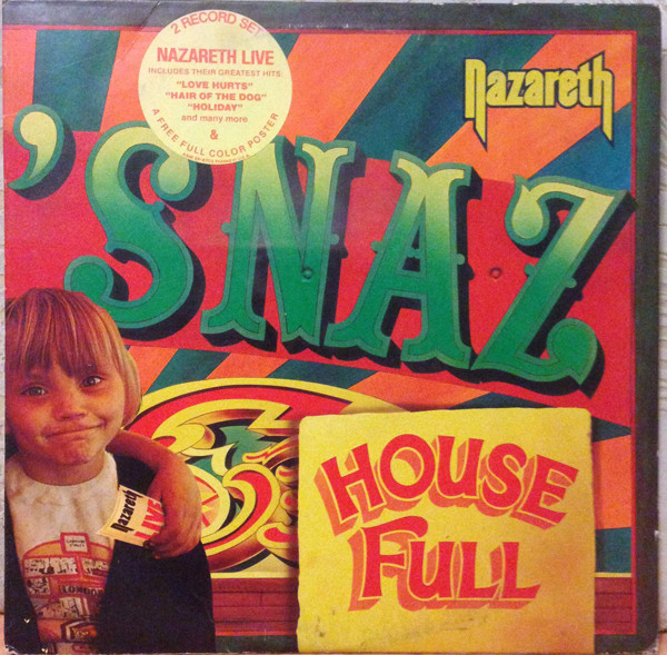 Обложка конверта виниловой пластинки Nazareth (2) - 'Snaz
