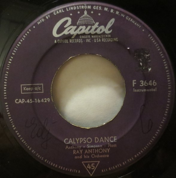 descargar álbum Ray Anthony And His Orchestra - Calypso Dance Plymouth Rock