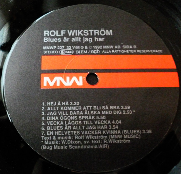 télécharger l'album Rolf Wikström - Blues Är Allt Jag Har