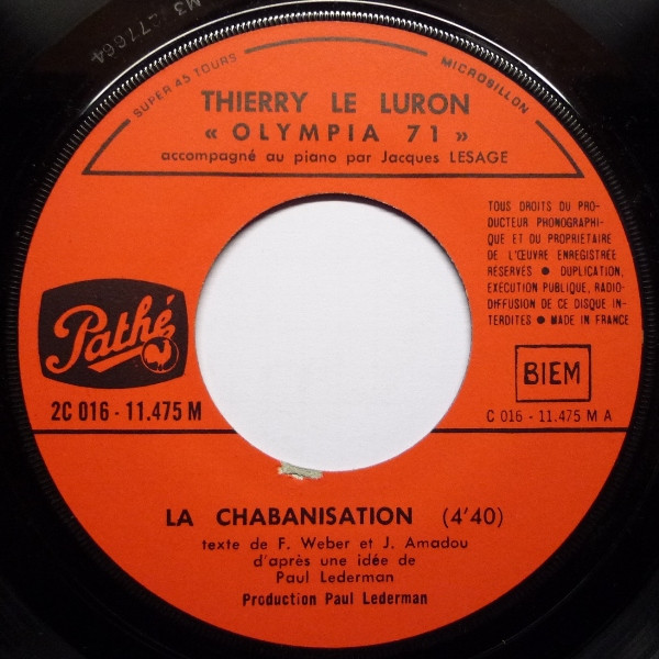 ladda ner album Thierry Le Luron - La Chabanisation Le Ministère Patraque