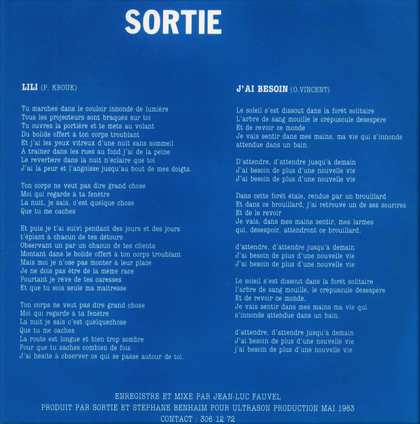 télécharger l'album Sortie - Lili