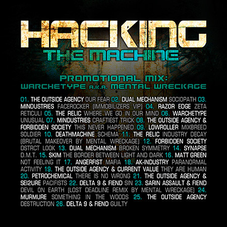 lataa albumi Warchetype aka Mental Wreckage - Hacking The Machine Promotional Mix