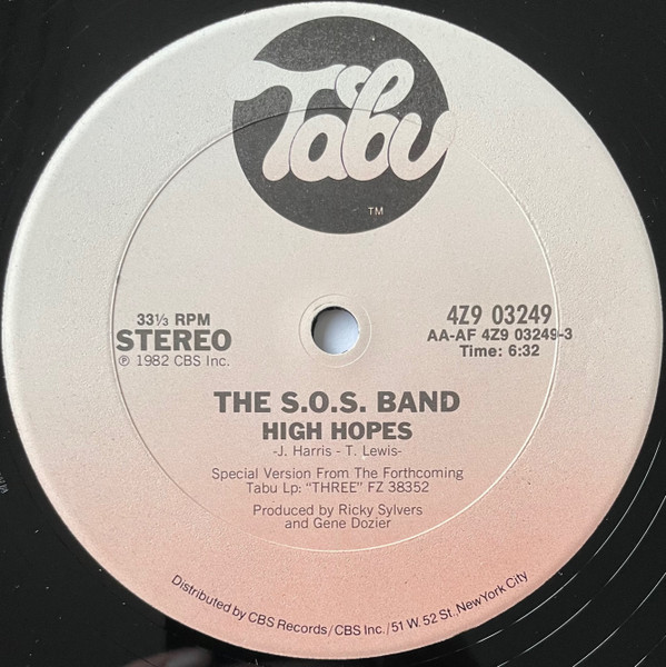 The S.O.S. Band – High Hopes / Good & Plenty (1982, Vinyl) - Discogs