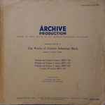 Cover of Prelude And Fugue, E Minor, BWV 548 / Prelude And Fugue, A Minor, BWV 551 / Prelude And Fugue, C Major, BWV 547 / Toccata D Minor, BWV 565, 1956-11-00, Vinyl