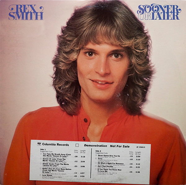 Rex Smith – Sooner Or Later (1979, Vinyl) - Discogs