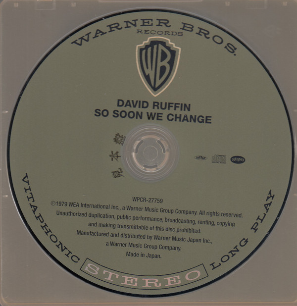 télécharger l'album David Ruffin - So Soon We Change