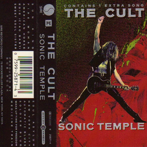 The Cult – Sonic Temple (1989, AR, Dolby HX Pro, B NR, Cassette